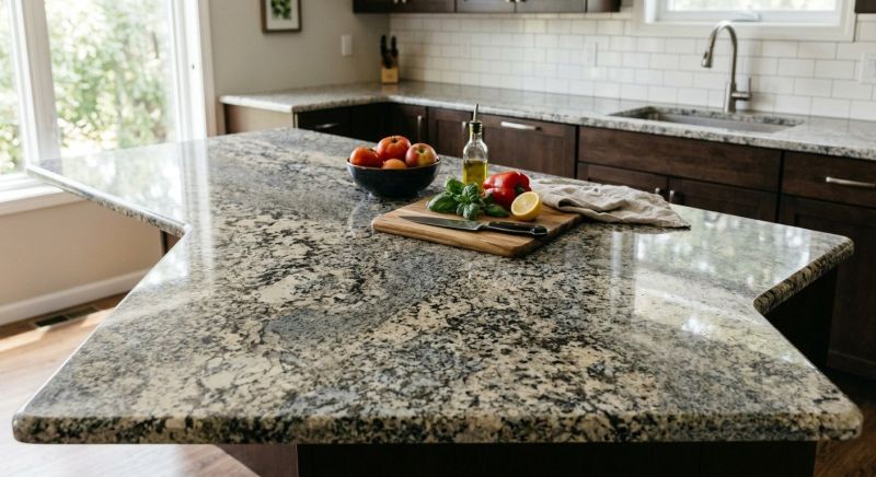 Granite Slab Installation in Roseville, CA