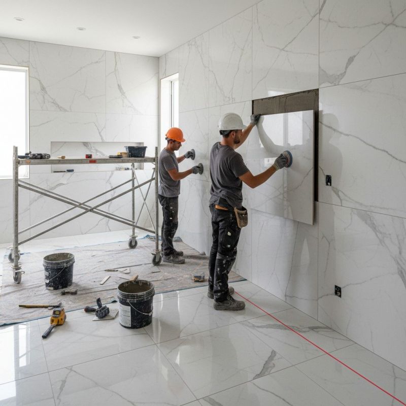 Marble Slab Installation